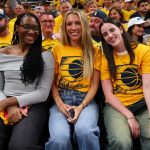 Caitlin Clark among stars at Pacers-Knicks Game 6