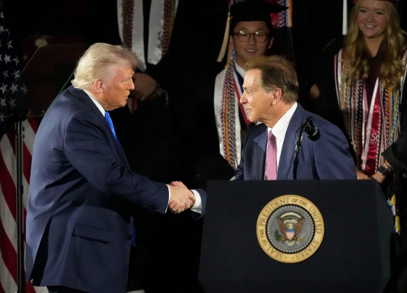Saban says Trump executive order is ‘huge step’ for college athletes